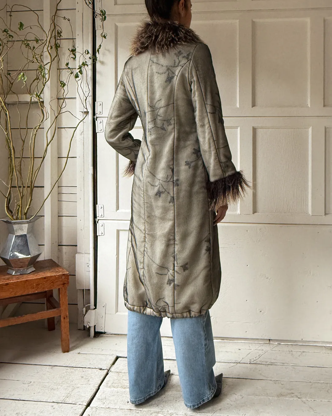 00s Cavalli Tibetan Lamb Sweater Coat | S
