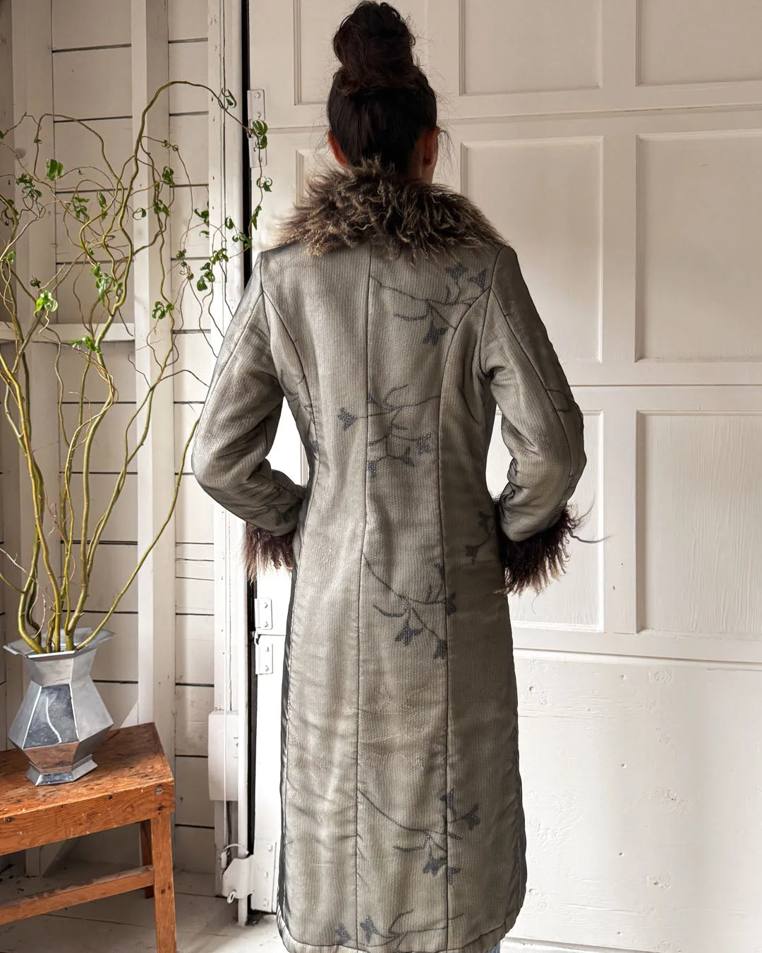 00s Cavalli Tibetan Lamb Sweater Coat | S