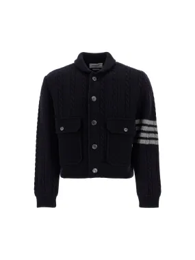 4-Bar Wool Bomber Jacket