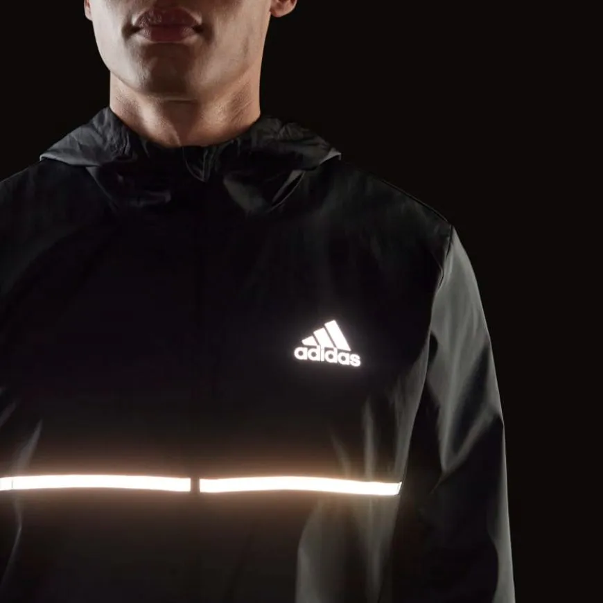 Adidas Own The Run Men Running Jacket Black