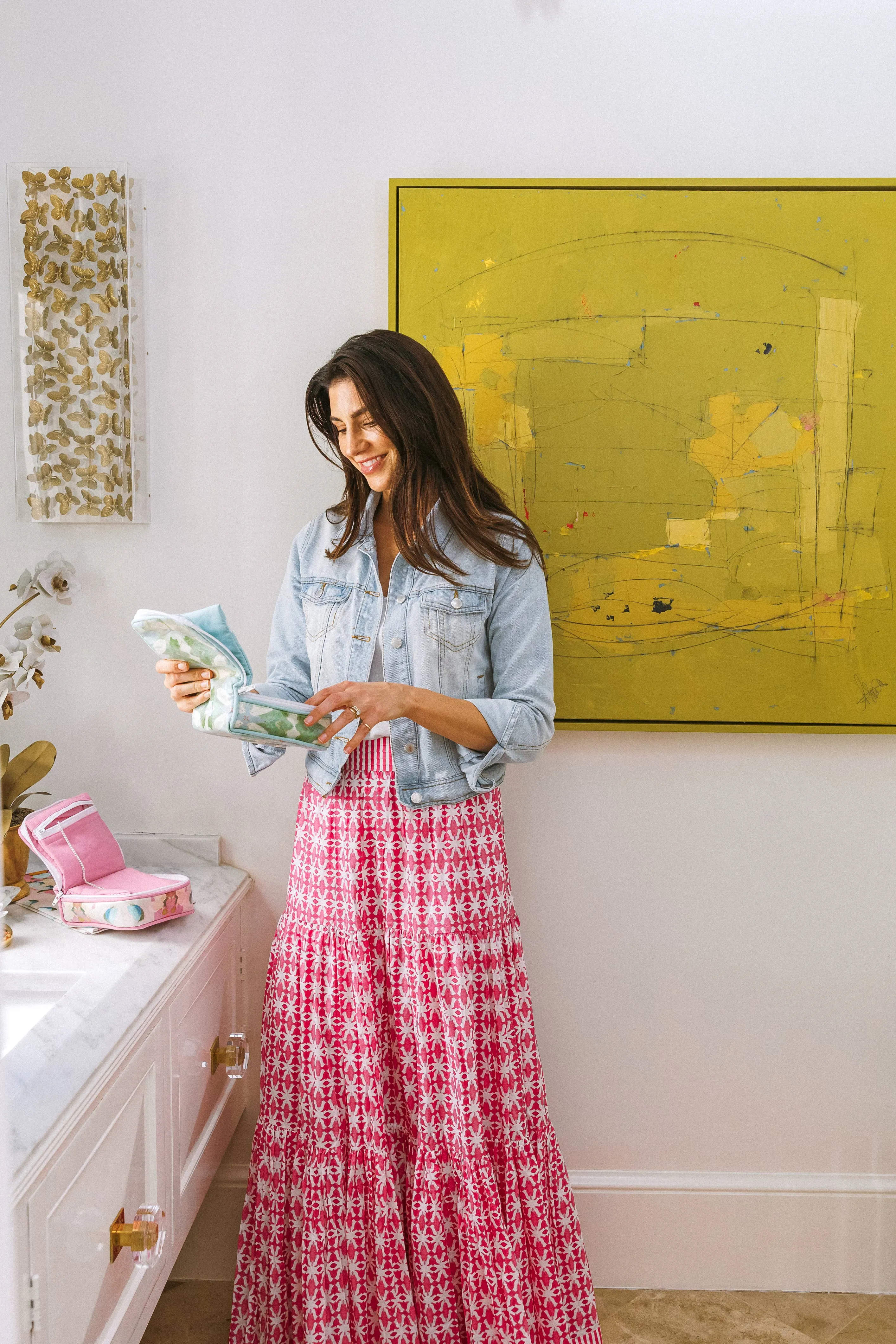 Apparel- Brooks Avenue Triple Tiered Maxi Skirt - Spice Market Pink