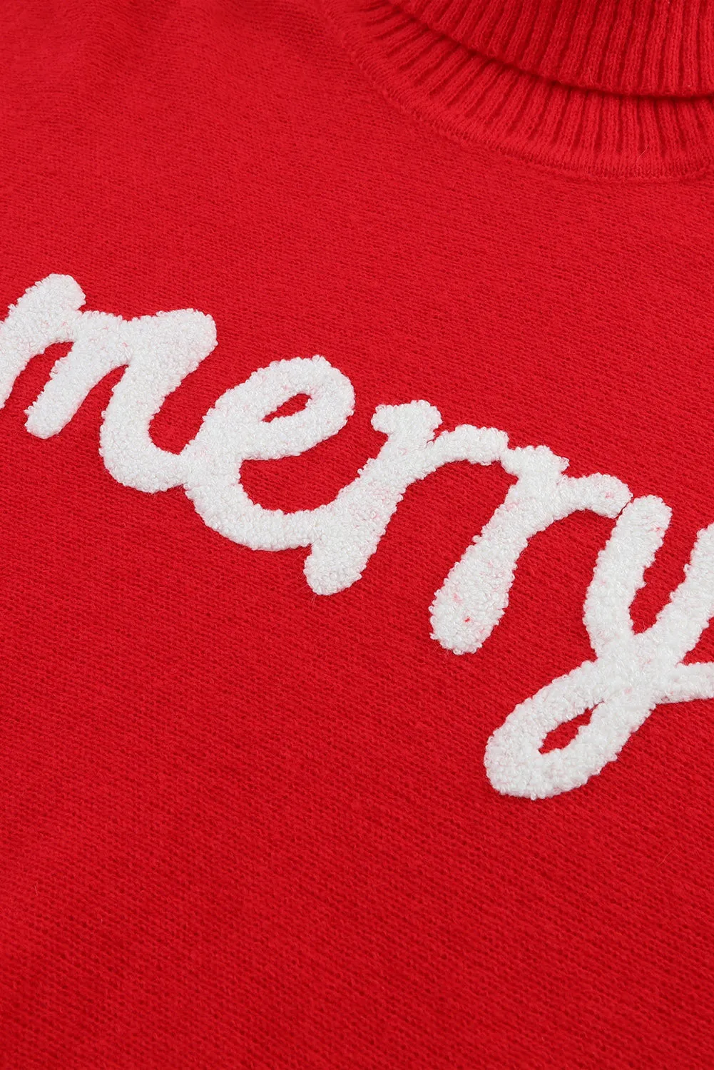 Balloon Sleeve Christmas Sweater