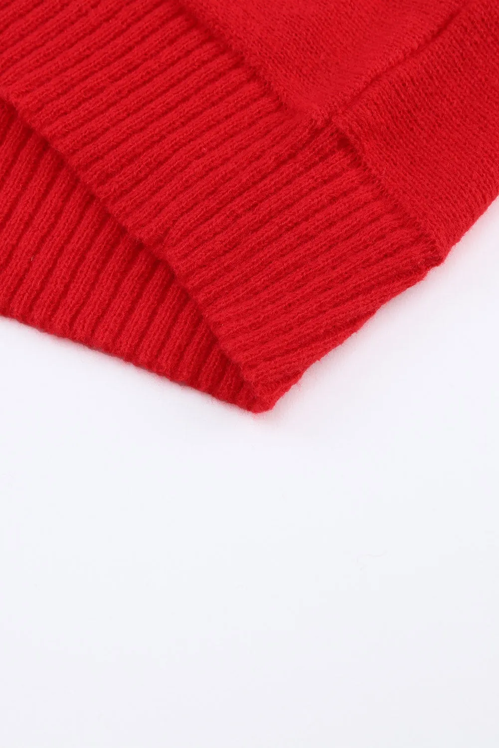 Balloon Sleeve Christmas Sweater