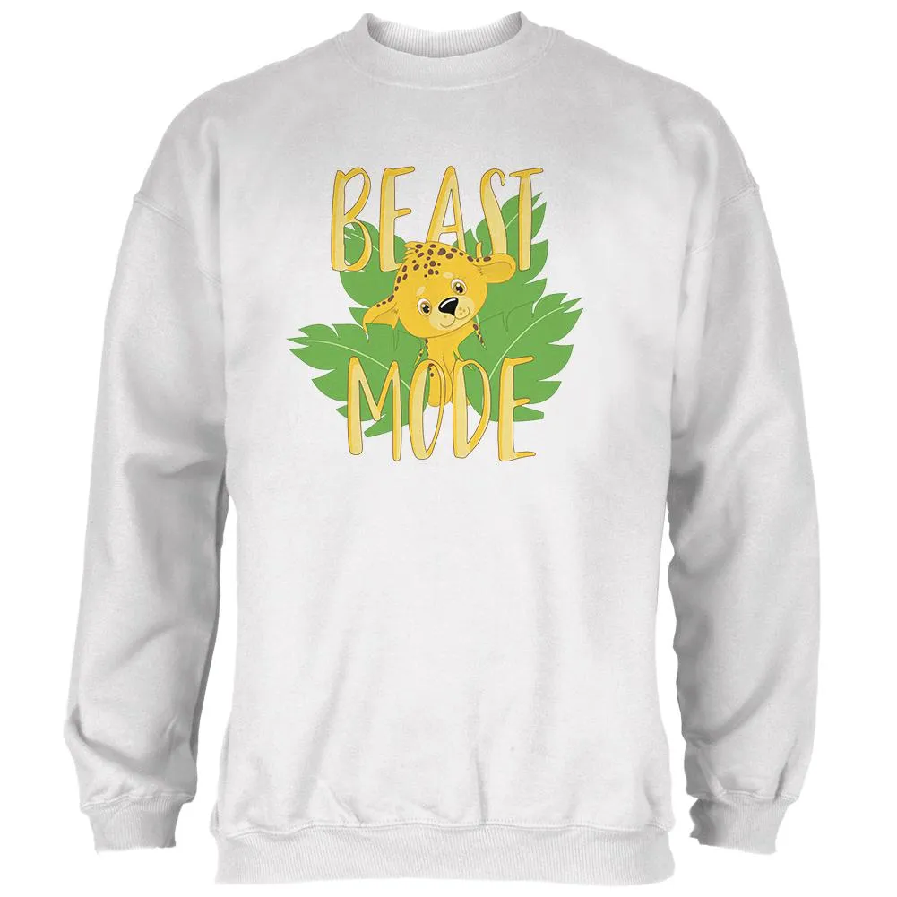 Beast Mode Cute Cheetah Cub Mens Sweatshirt