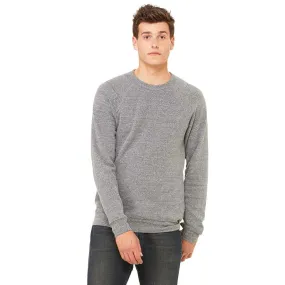 Bella   Canvas Unisex Grey Triblend Sponge Fleece Crew Neck Sweatshirt