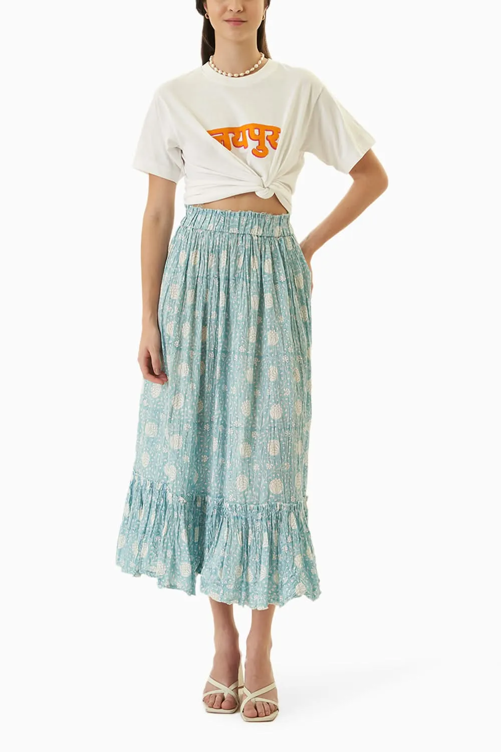 Blue Mysore Skirt