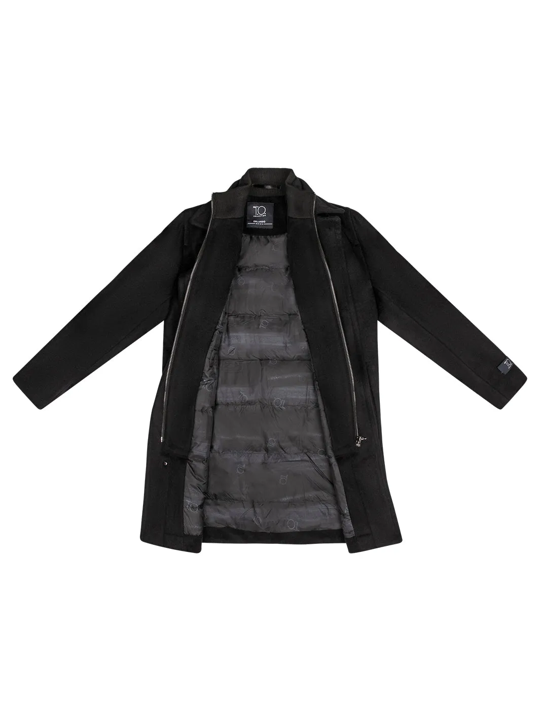 Boy's Orlando Wool Three Quarter Down Coat