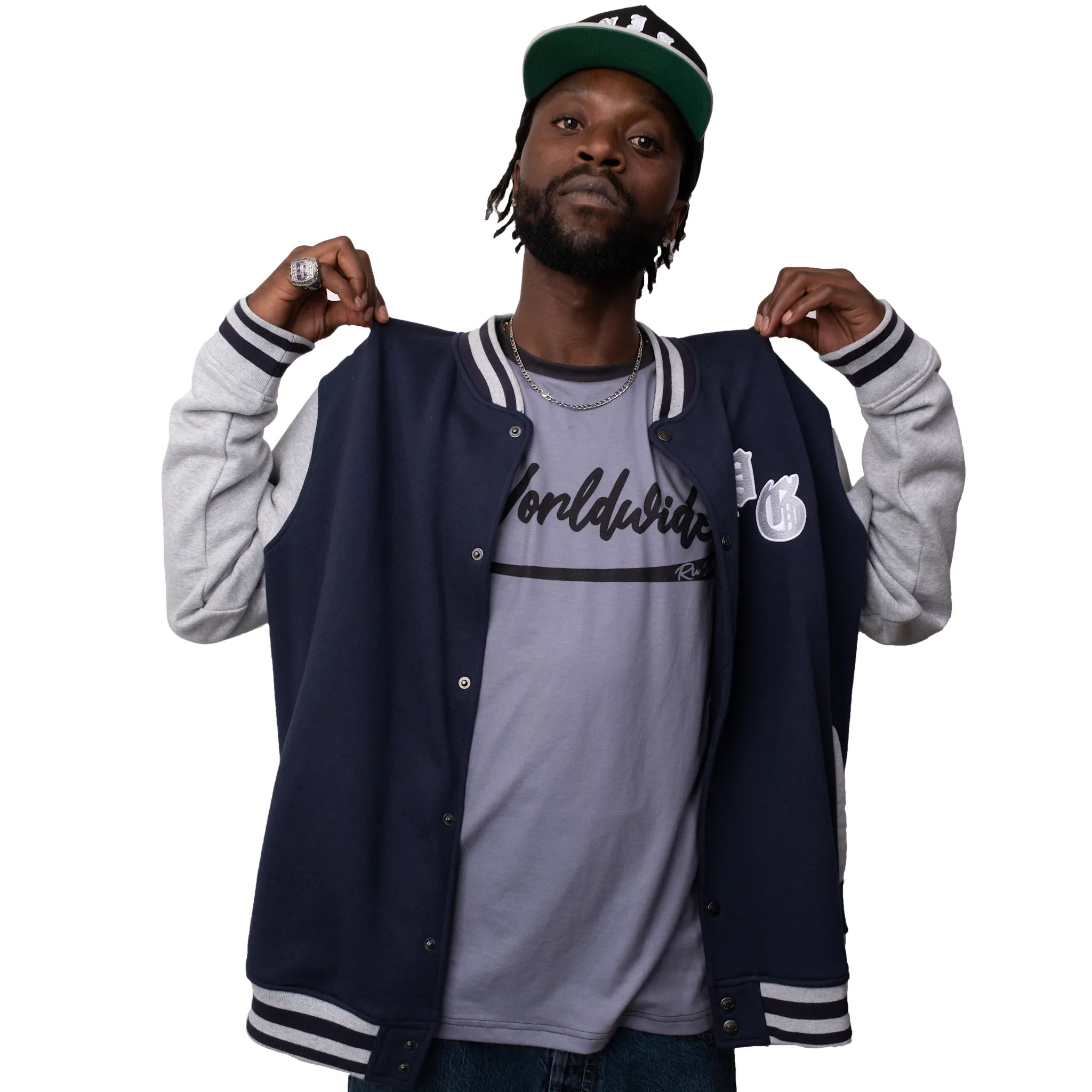 Champion Bomber Jacket Embroidered PEACE GANG