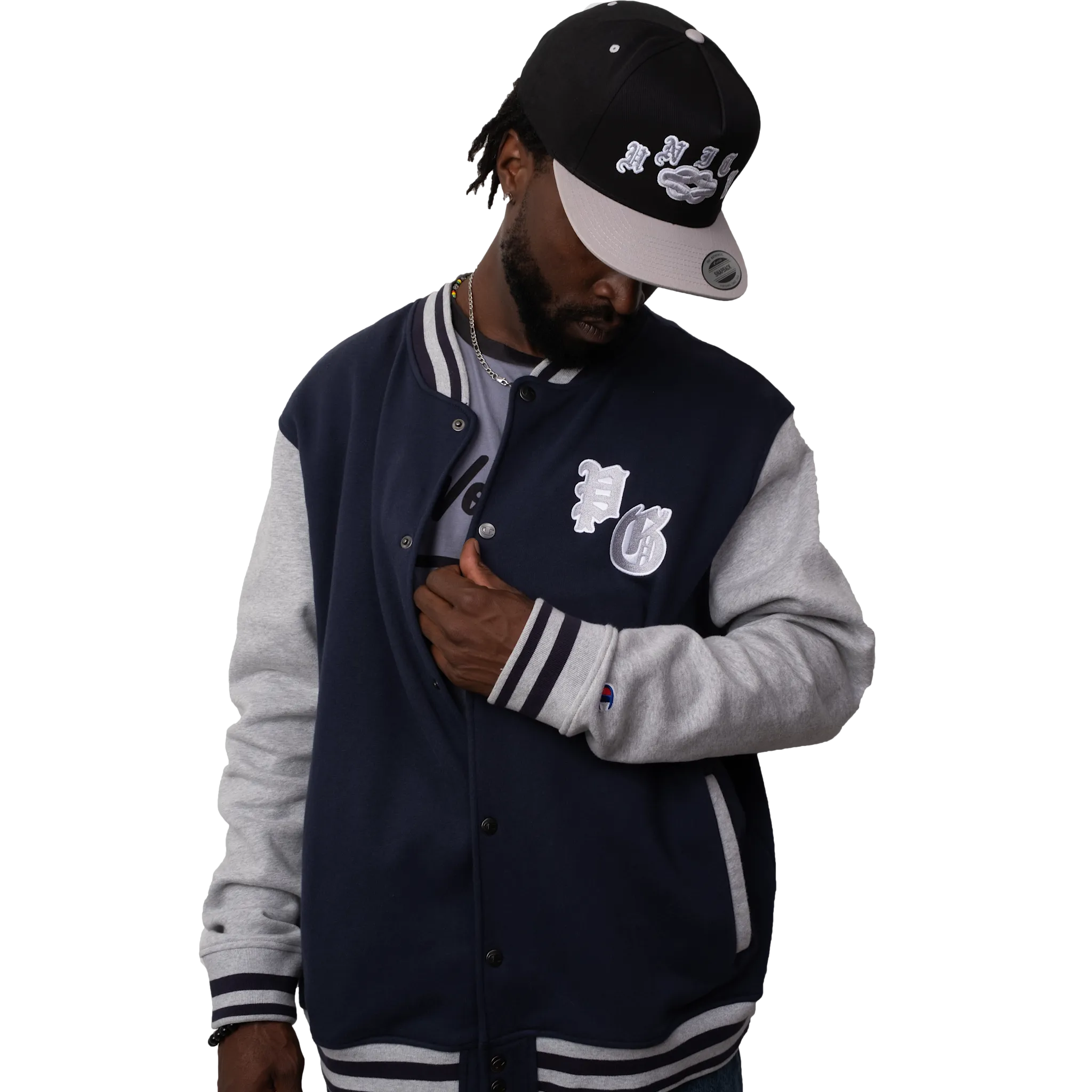 Champion Bomber Jacket Embroidered PEACE GANG