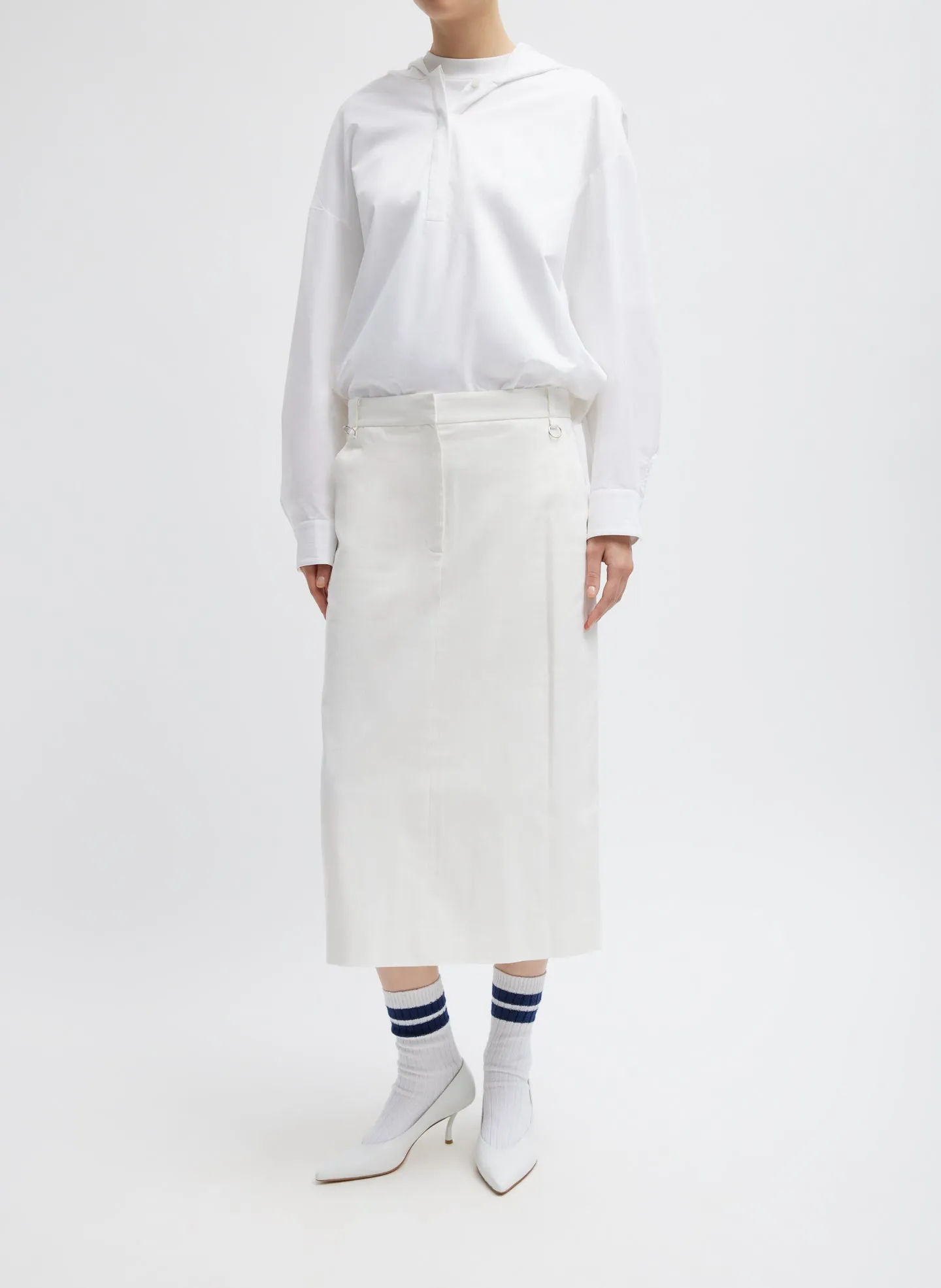 Chino Convertible Pleated Skirt