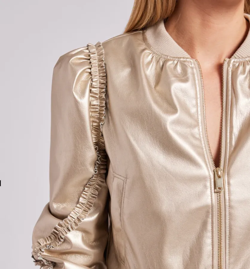Chloe Vegan Leather Bomber