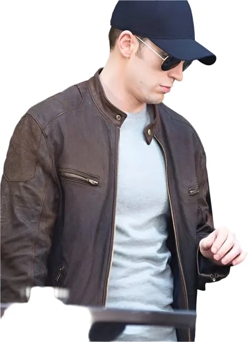 CHRIS EVANS Vintage Nubuck Leather Jacket
