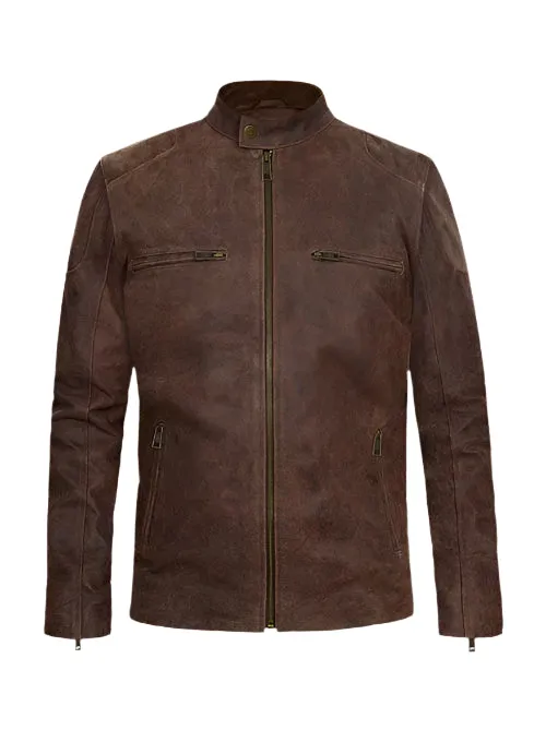 CHRIS EVANS Vintage Nubuck Leather Jacket