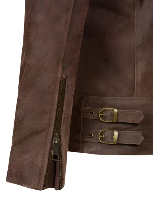 CHRIS EVANS Vintage Nubuck Leather Jacket