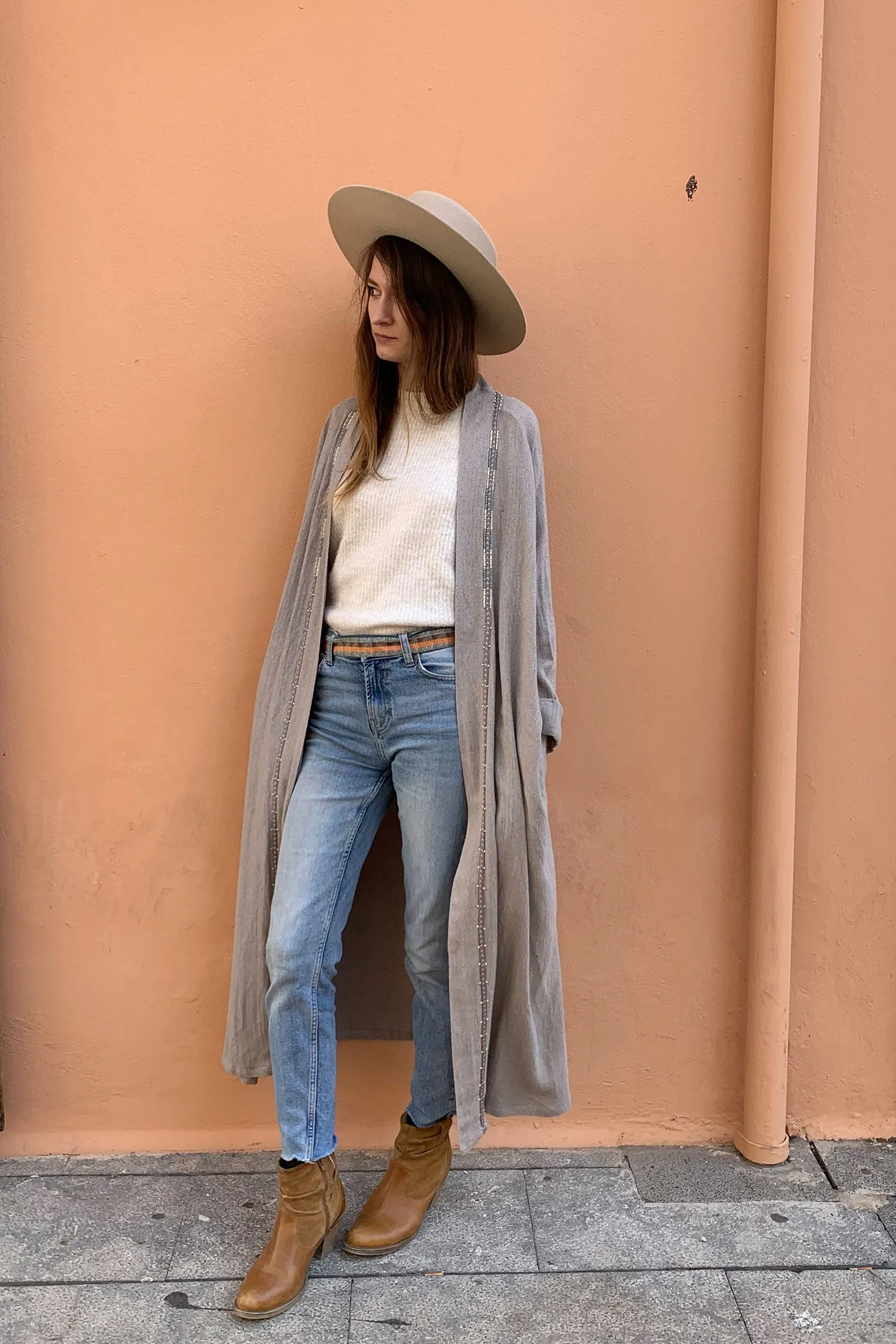 COCOON JACKET GREY