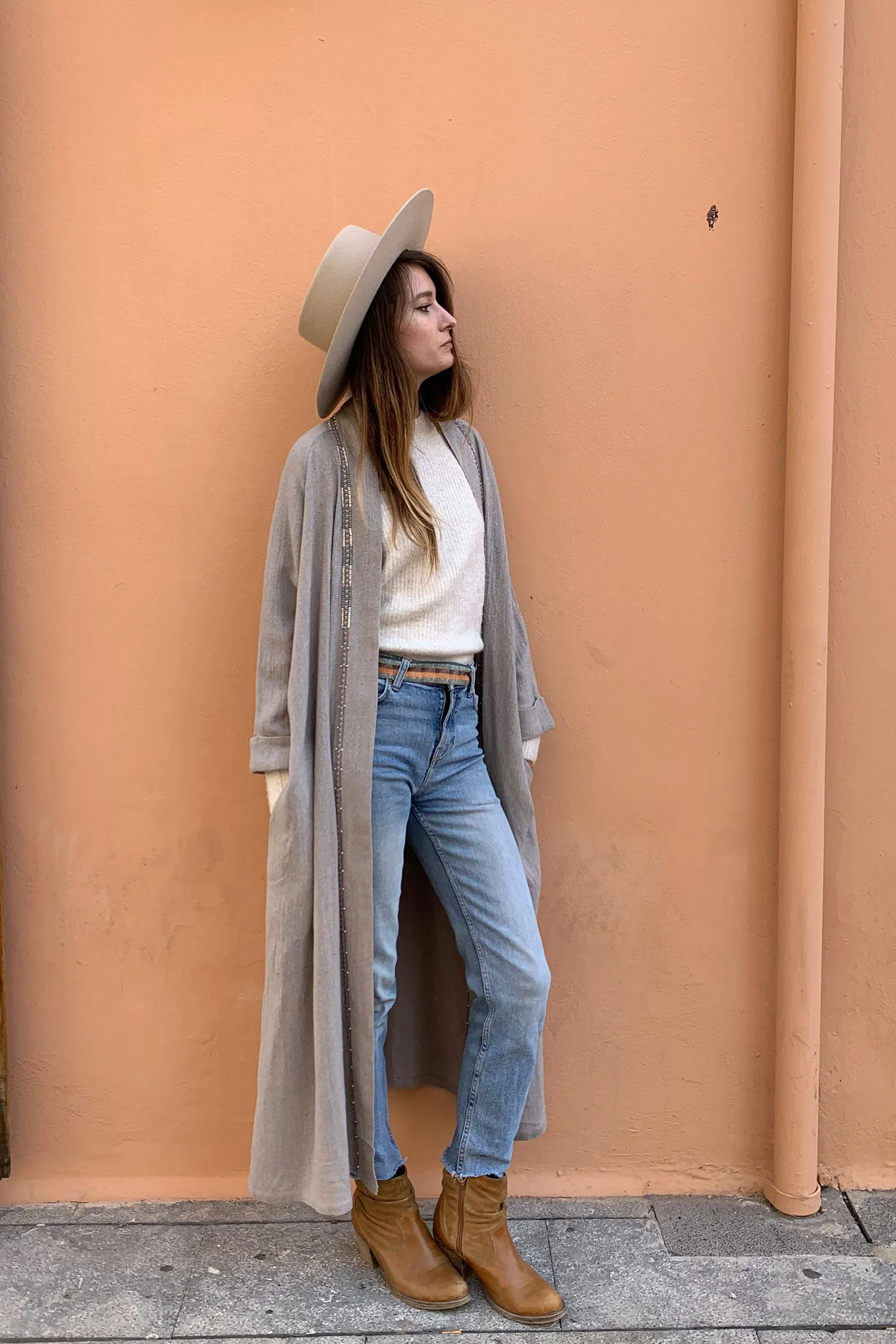 COCOON JACKET GREY