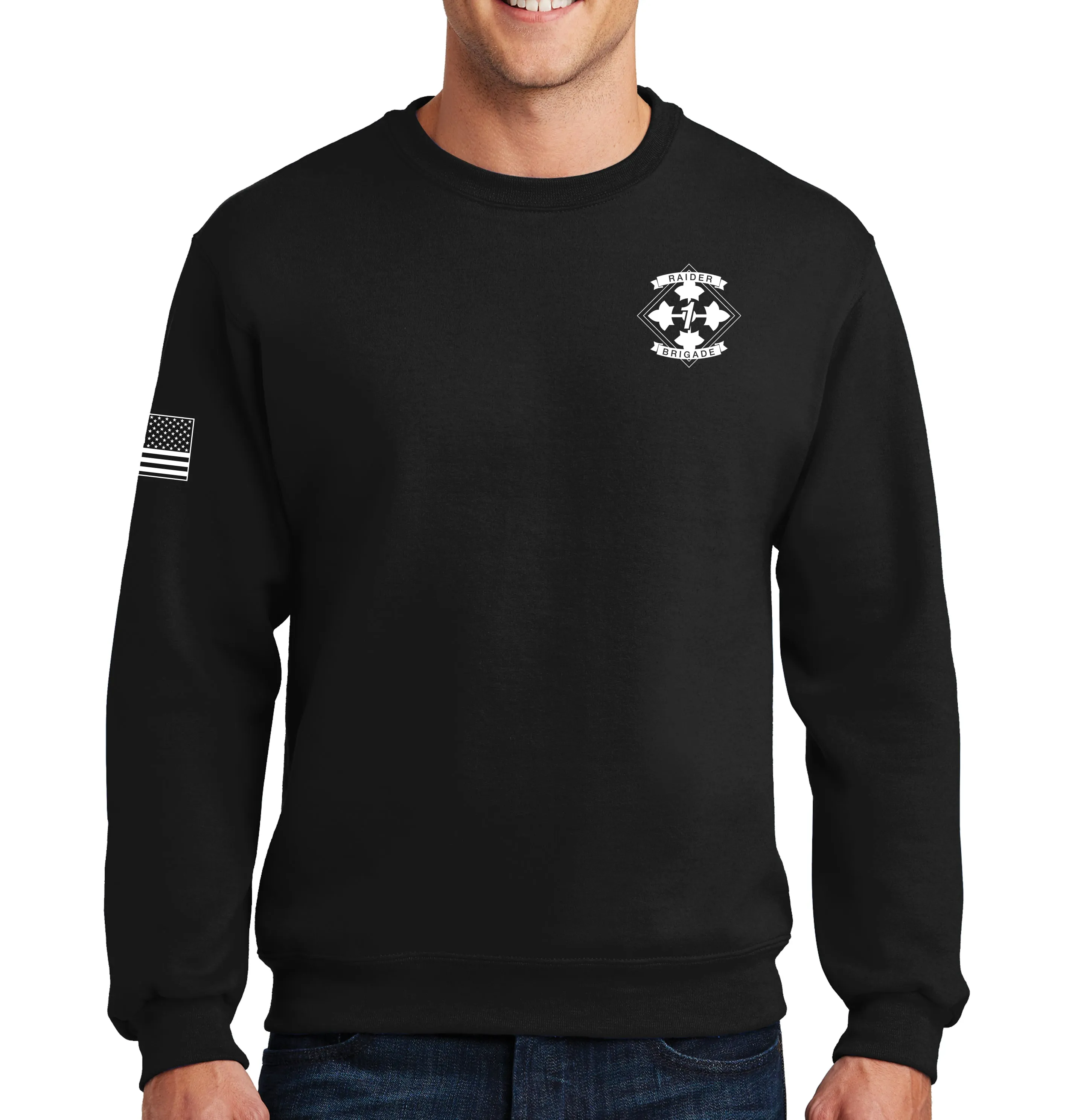 Crewneck Unisex Sweatshirt (White Design). This shirt IS approved for PT.