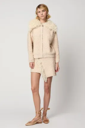 CROPPED BOMBER CARDIGAN
