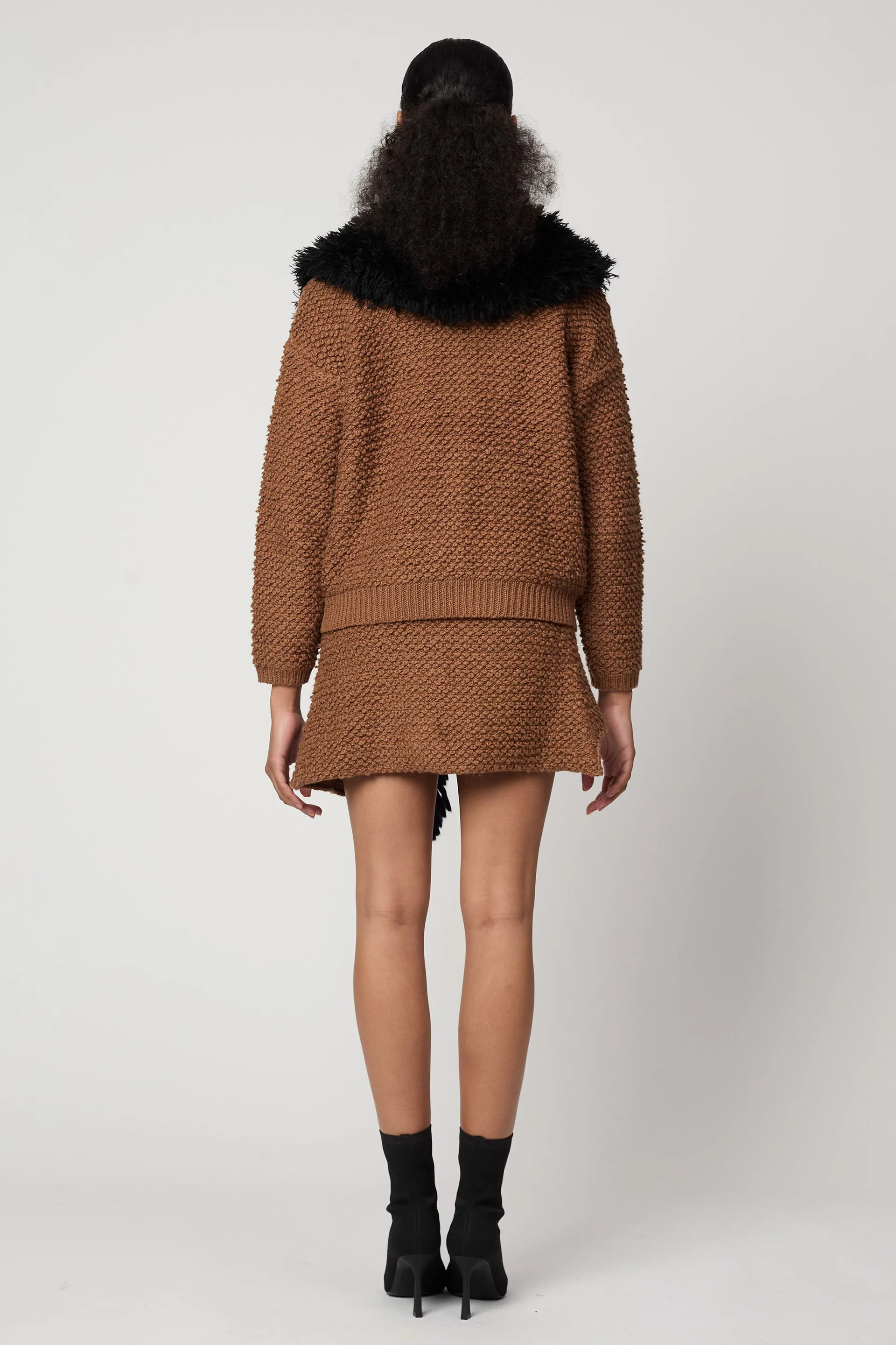 CROPPED BOMBER CARDIGAN