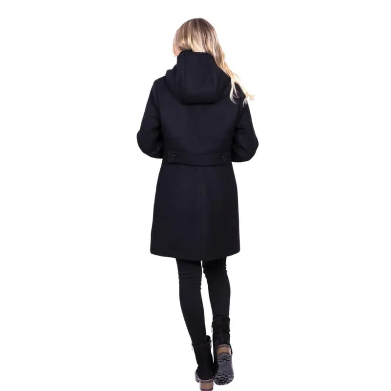 Desloups Women's Classic Wool Fitted Coat