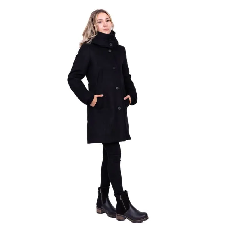Desloups Women's Classic Wool Fitted Coat