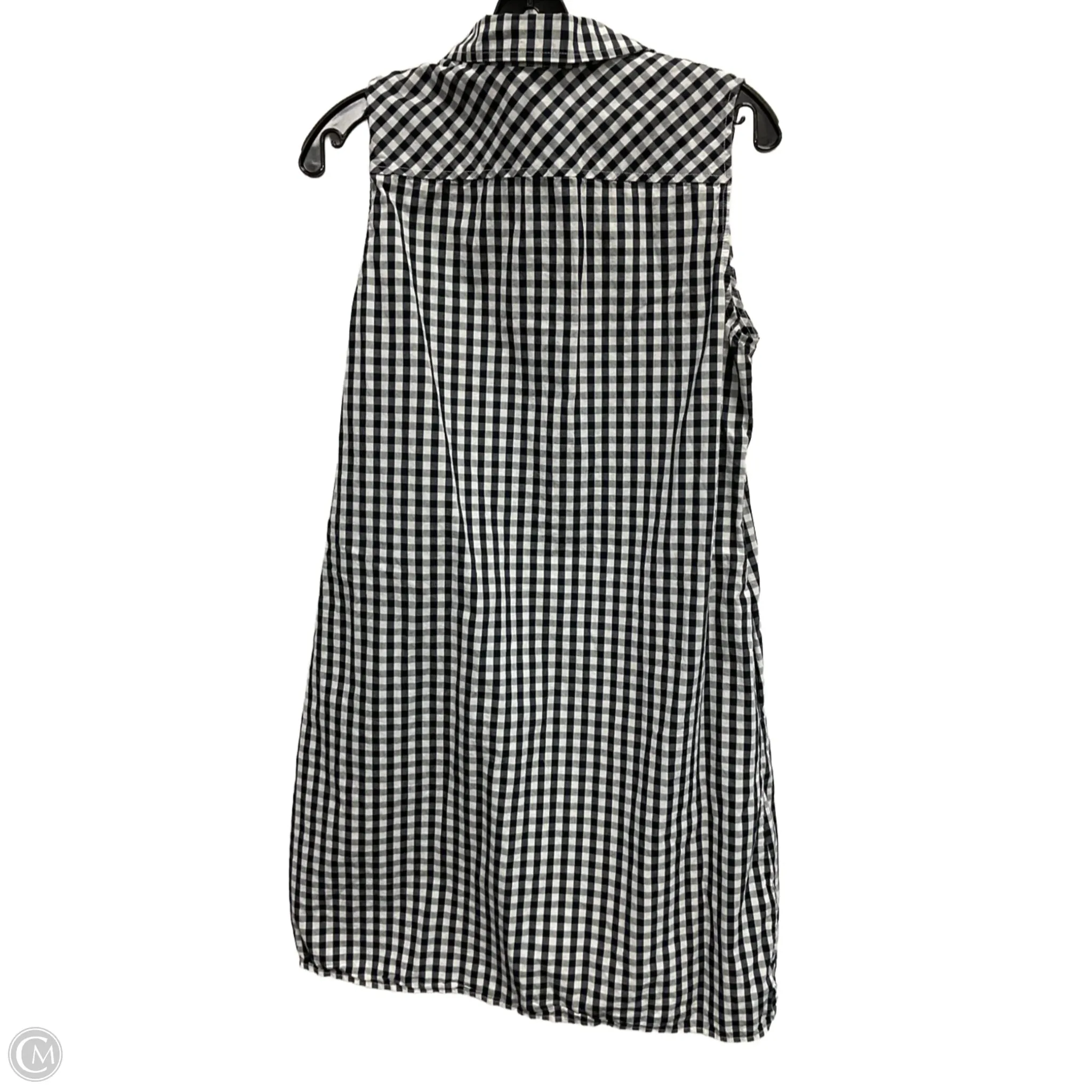 Dress Casual Midi By Tommy Hilfiger In Checkered Pattern, Size: M