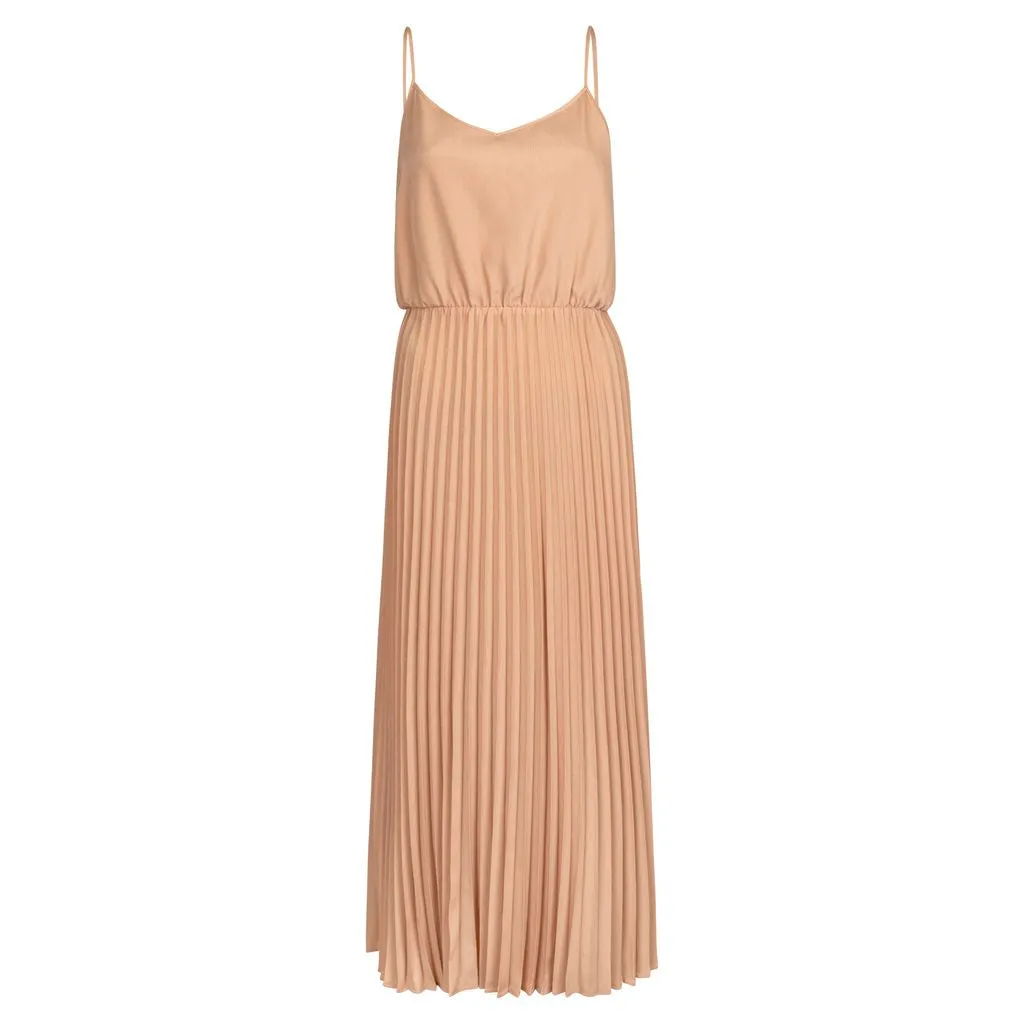 element pleated slip dress
