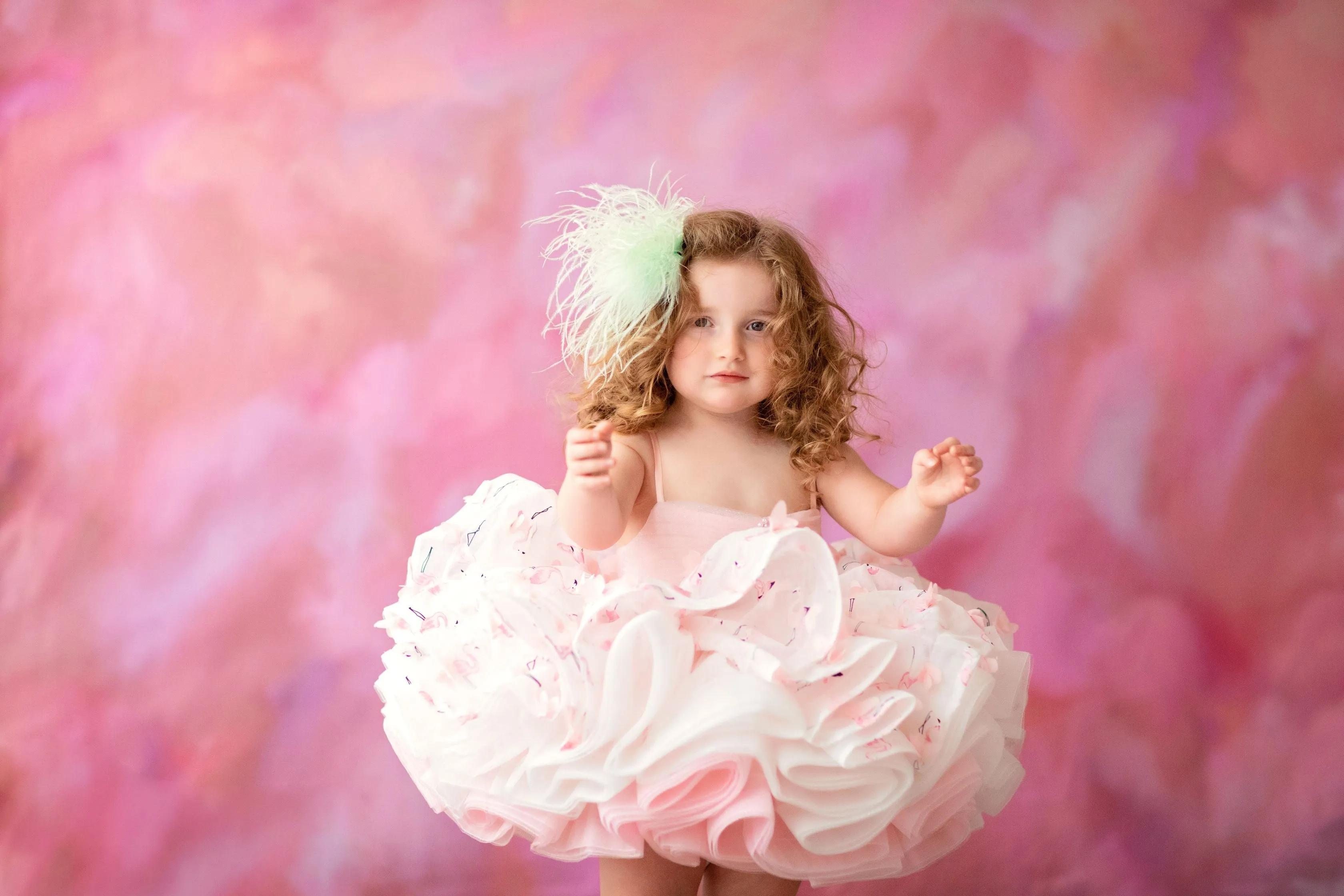 Euc Petal "Mingo Kisses"- Short Length Dress (2 Year - Petite 4 Year)