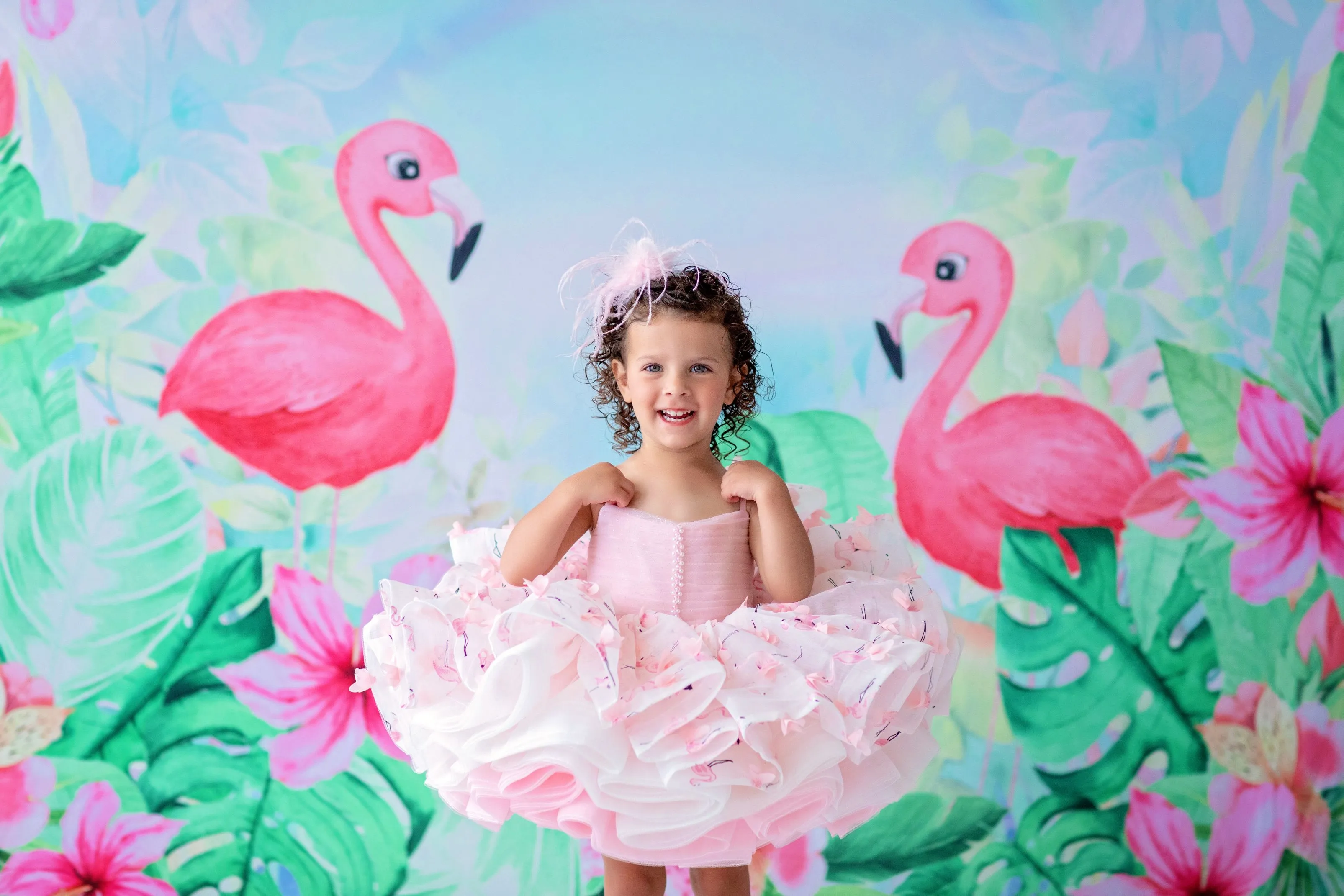 Euc Petal "Mingo Kisses"- Short Length Dress (2 Year - Petite 4 Year)