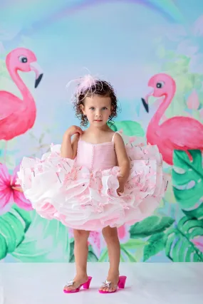 Euc Petal "Mingo Kisses"- Short Length Dress (2 Year - Petite 4 Year)