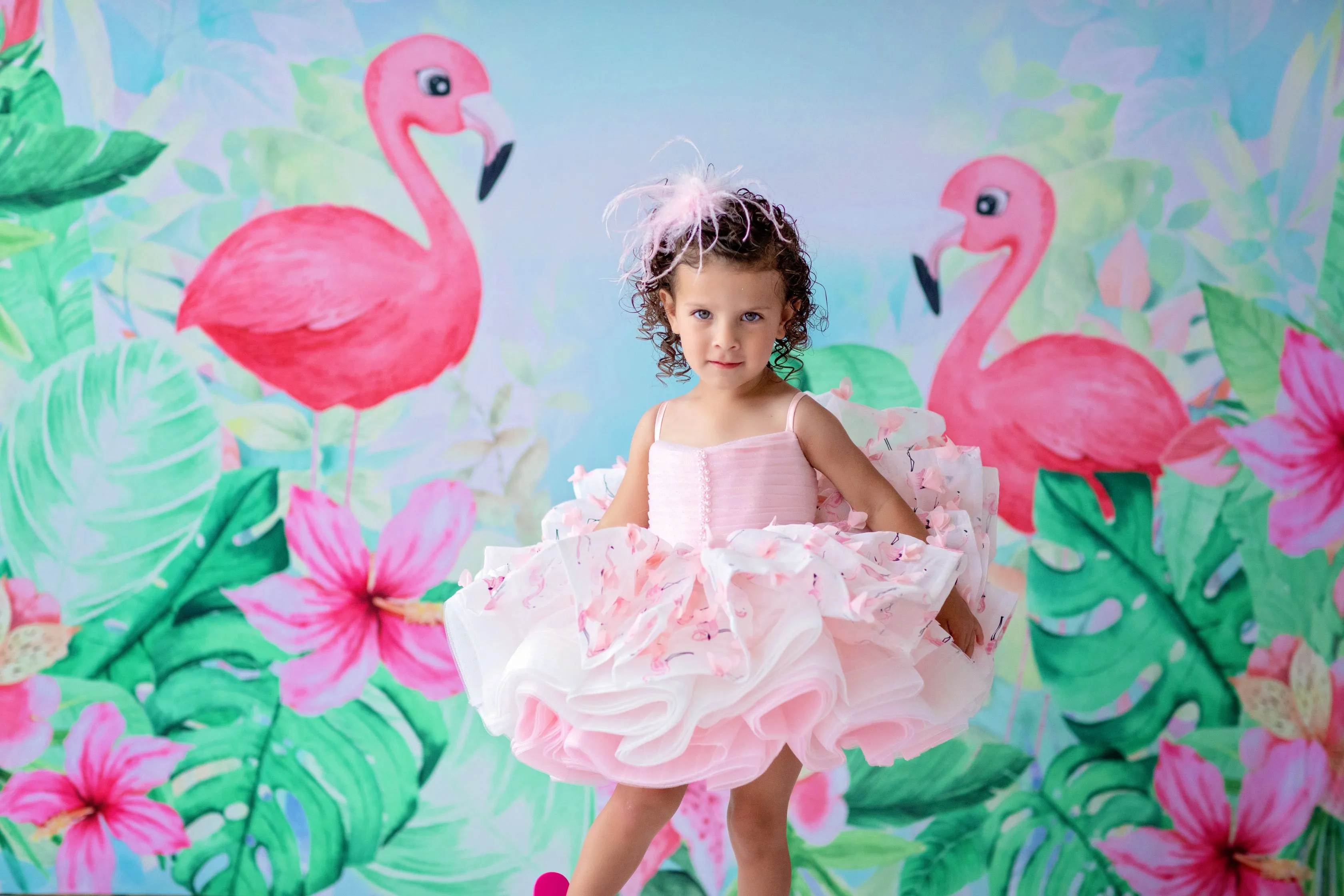 Euc Petal "Mingo Kisses"- Short Length Dress (2 Year - Petite 4 Year)