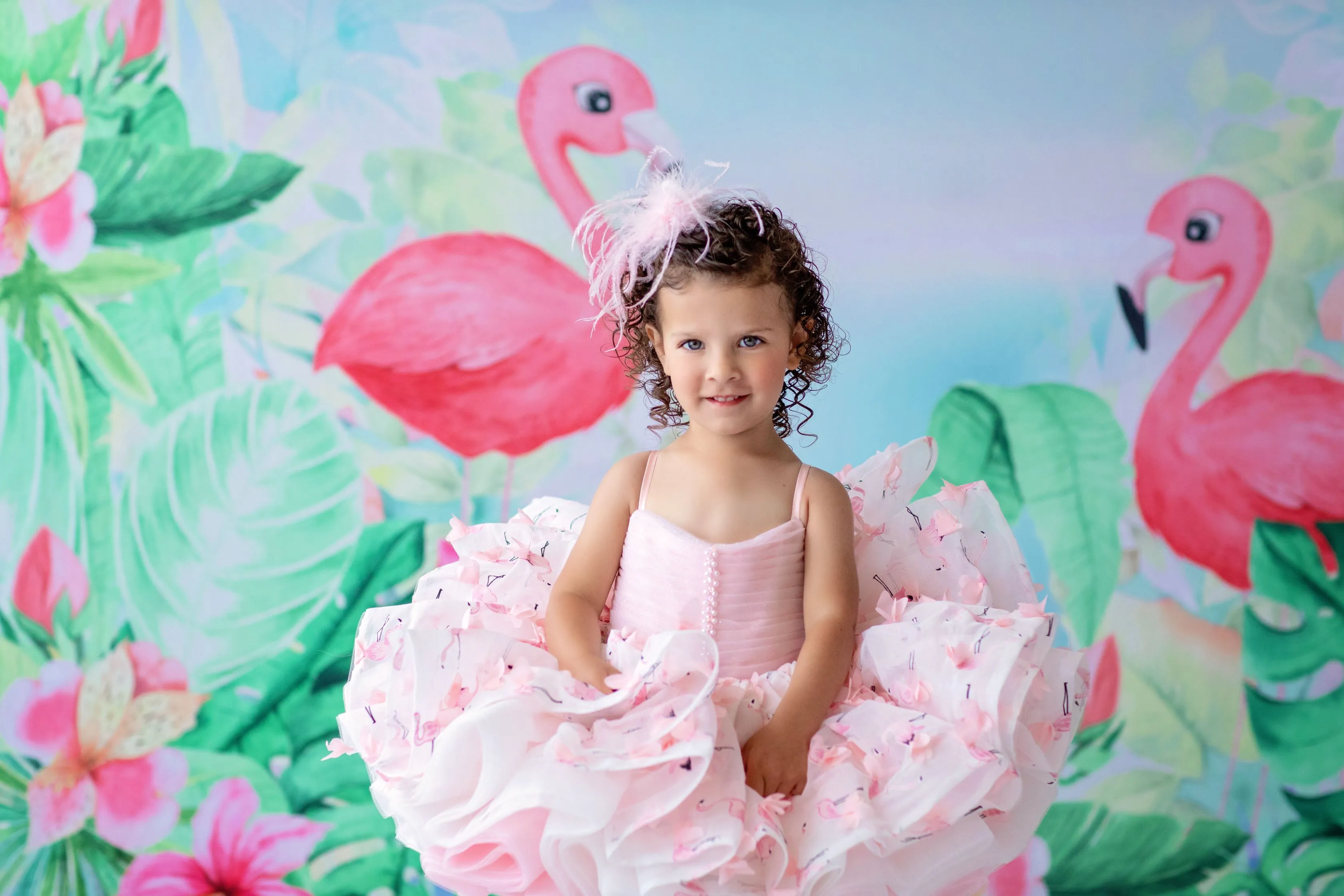 Euc Petal "Mingo Kisses"- Short Length Dress (2 Year - Petite 4 Year)