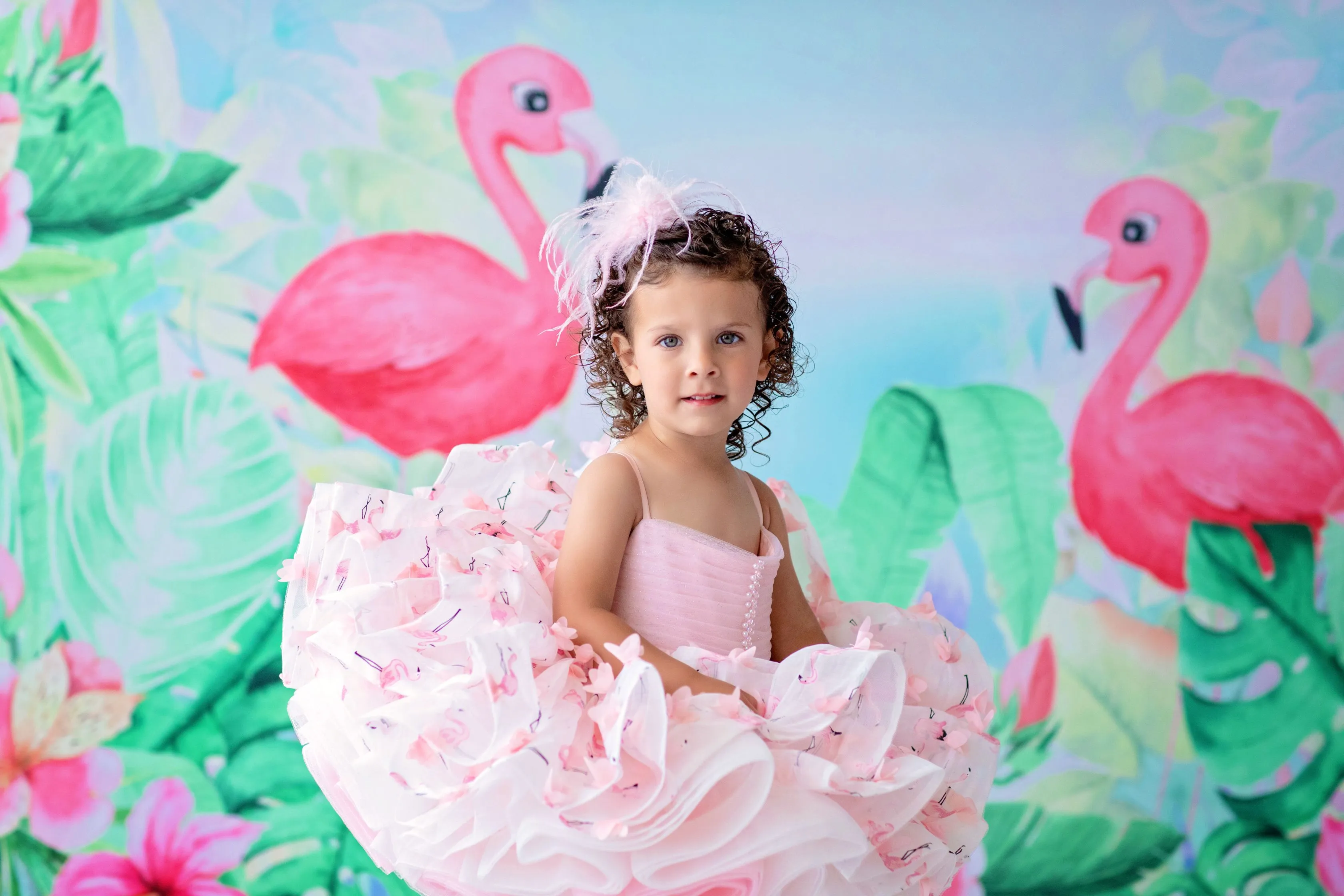 Euc Petal "Mingo Kisses"- Short Length Dress (2 Year - Petite 4 Year)