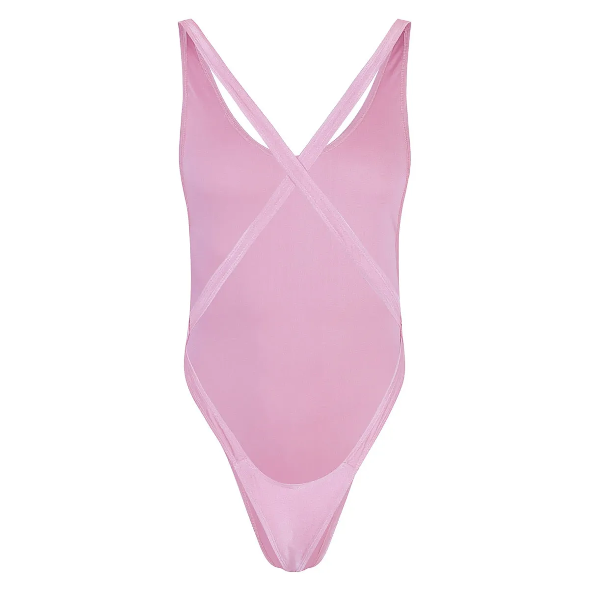 Exotic Sissy Bodysuit: Backless Nightwear for Men