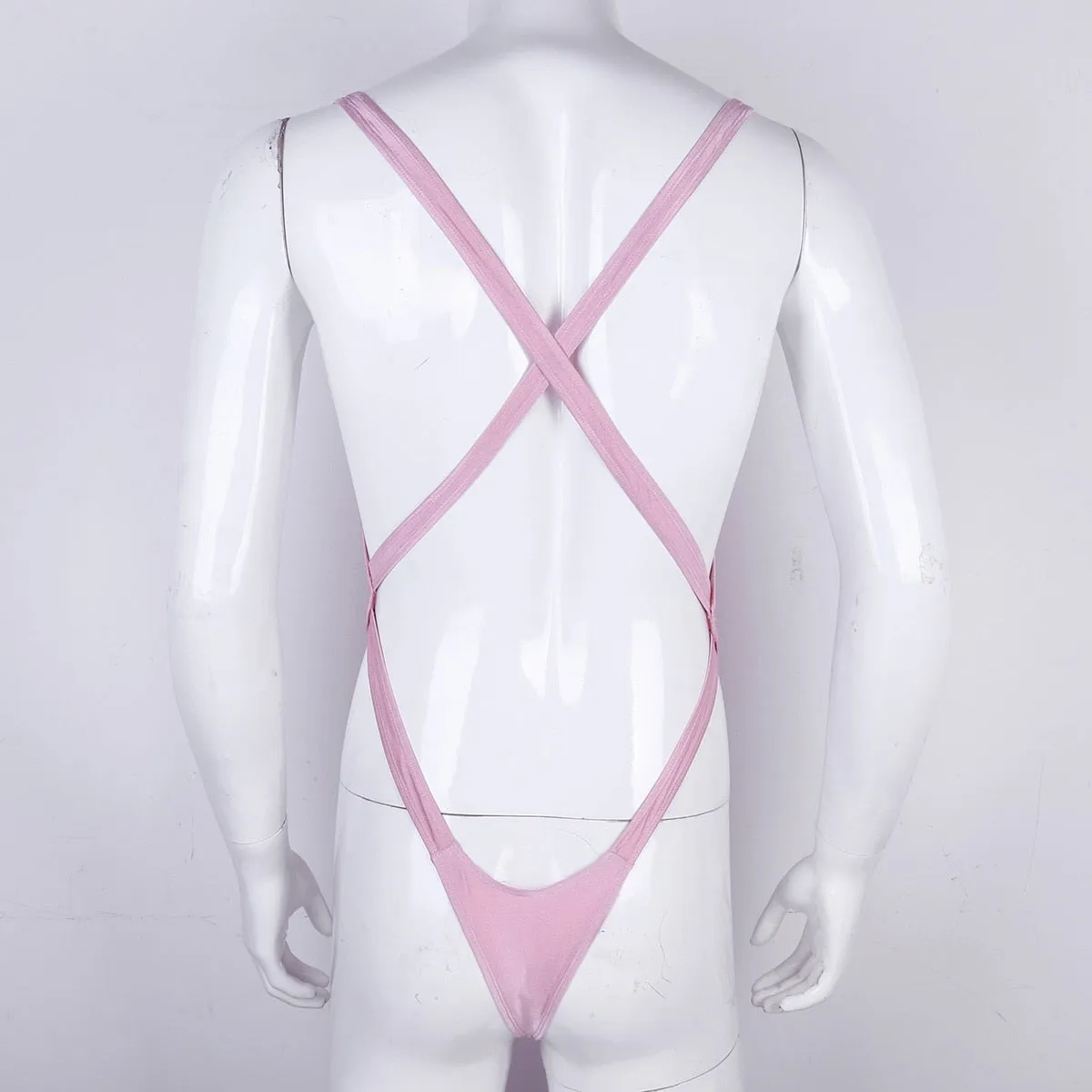 Exotic Sissy Bodysuit: Backless Nightwear for Men