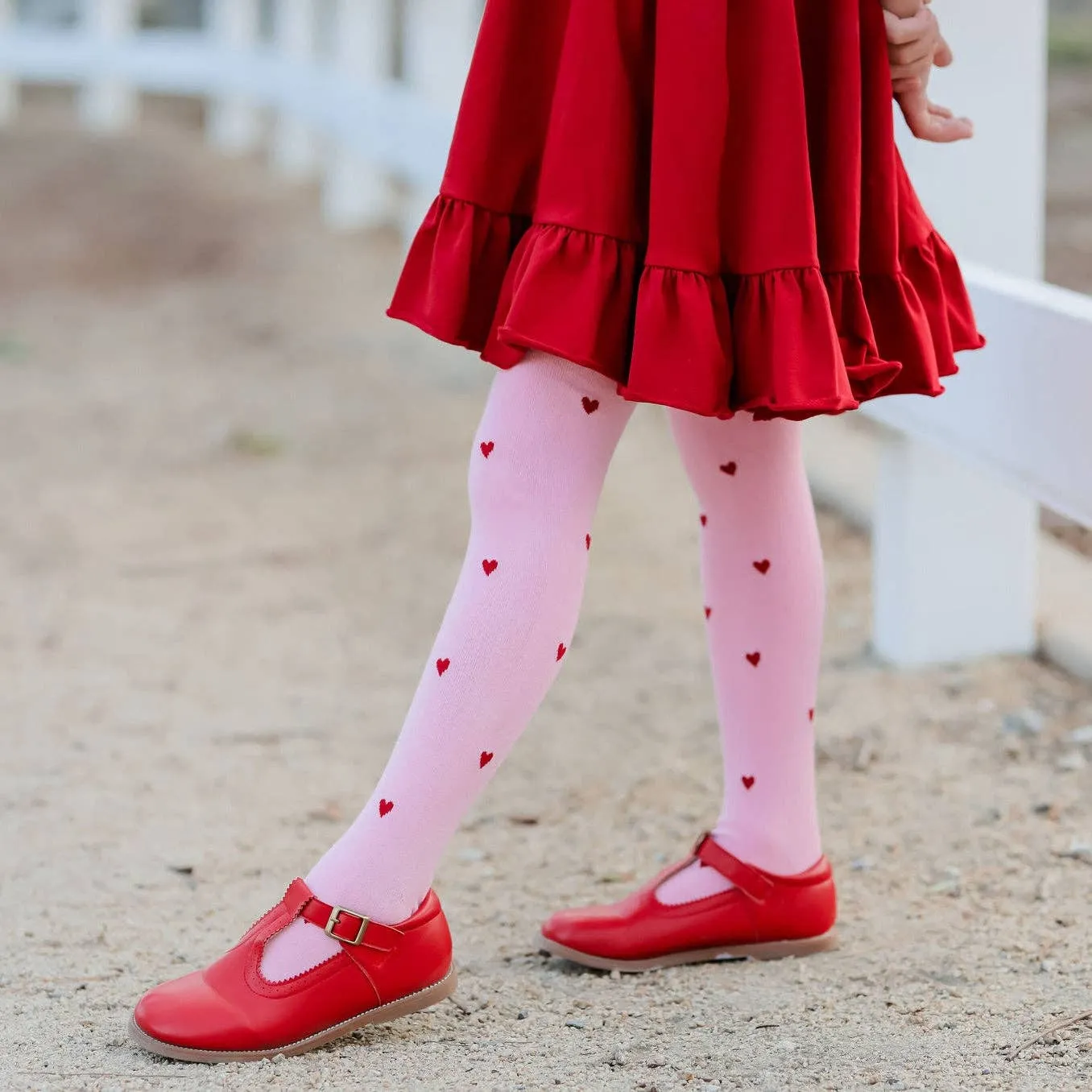 Falling Hearts Tights