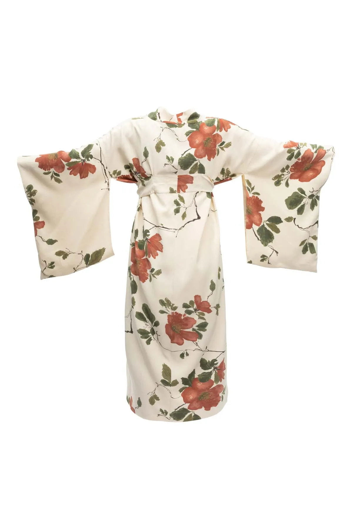 Floral Silk Kimono & Slip