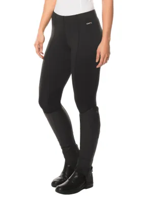 Flow Rise Knee Patch Performance Tight - Black