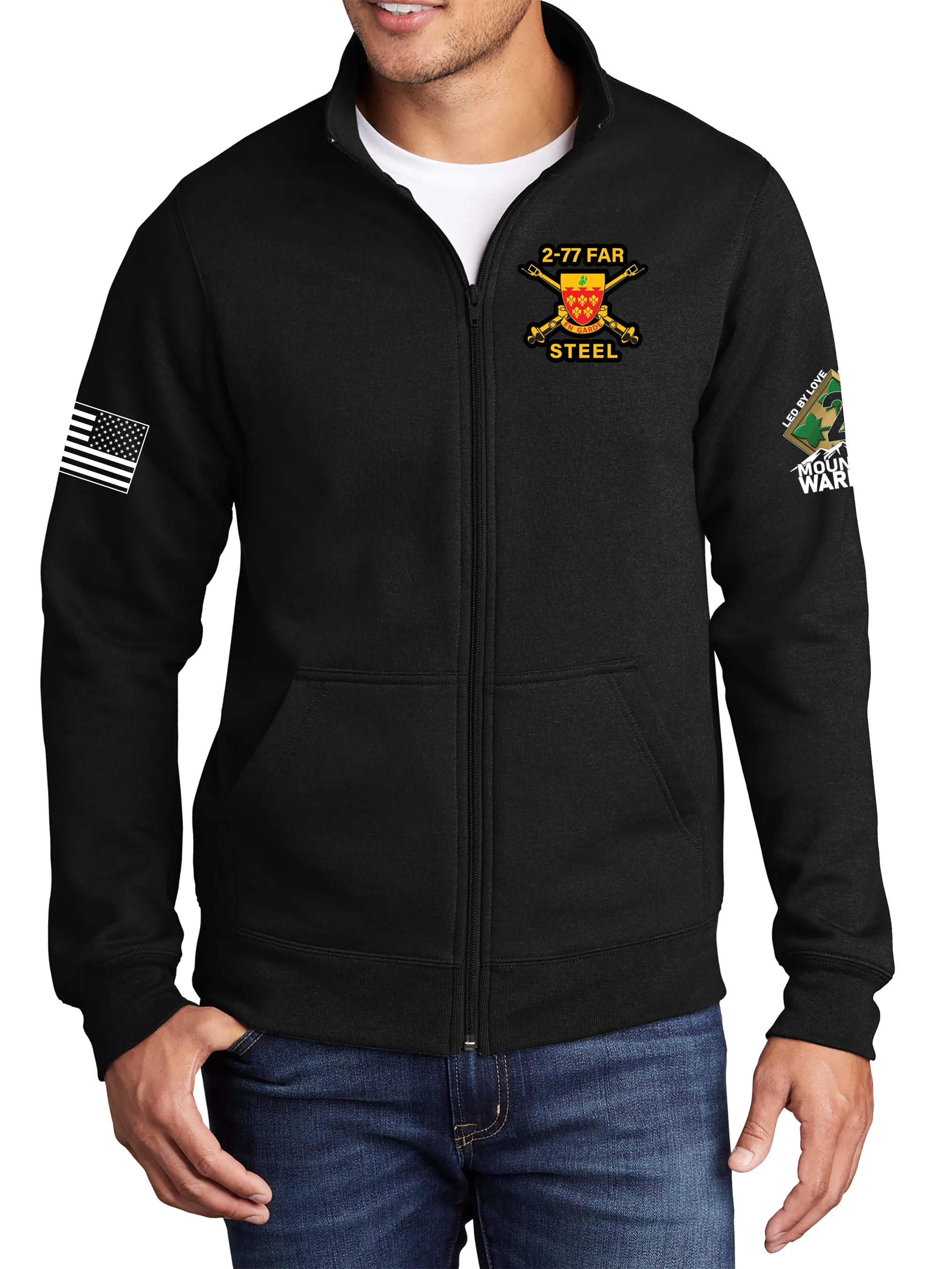 Fox Co. Cadet Collar Full Zip Sweatshirt. This sweatshirt is NOT approved for PT.