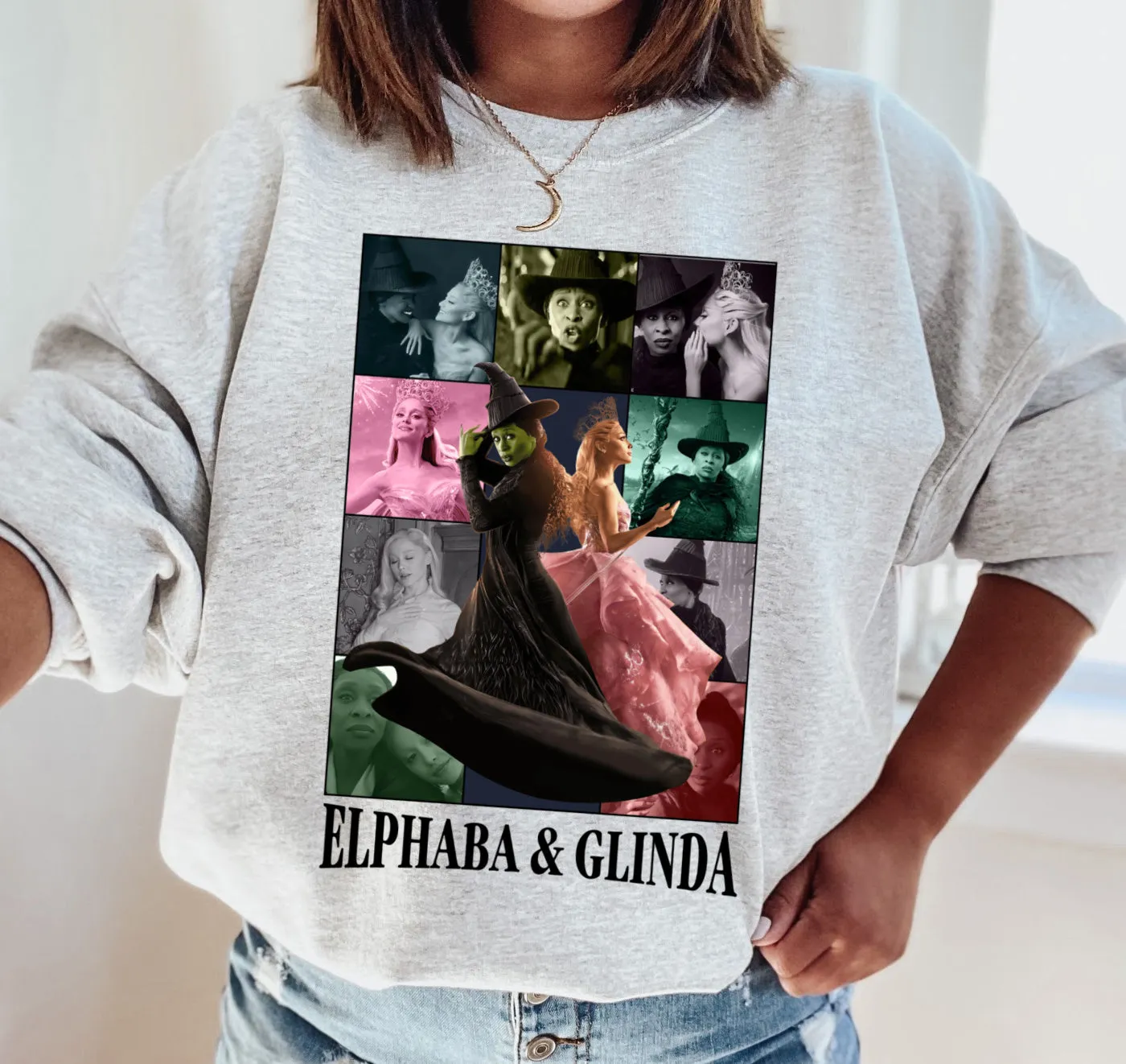 Gildan or Bella Canvas Elphaba Glinda Eras Sweatshirt