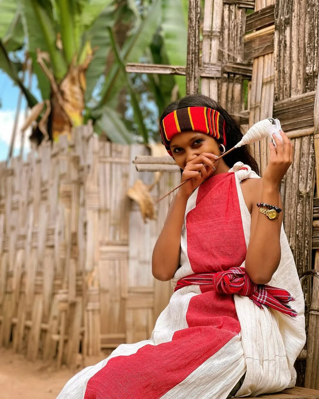 Gorgeous Wolayita Cultural Dress Stunning Colorful Traditional Style Wolayta Dress