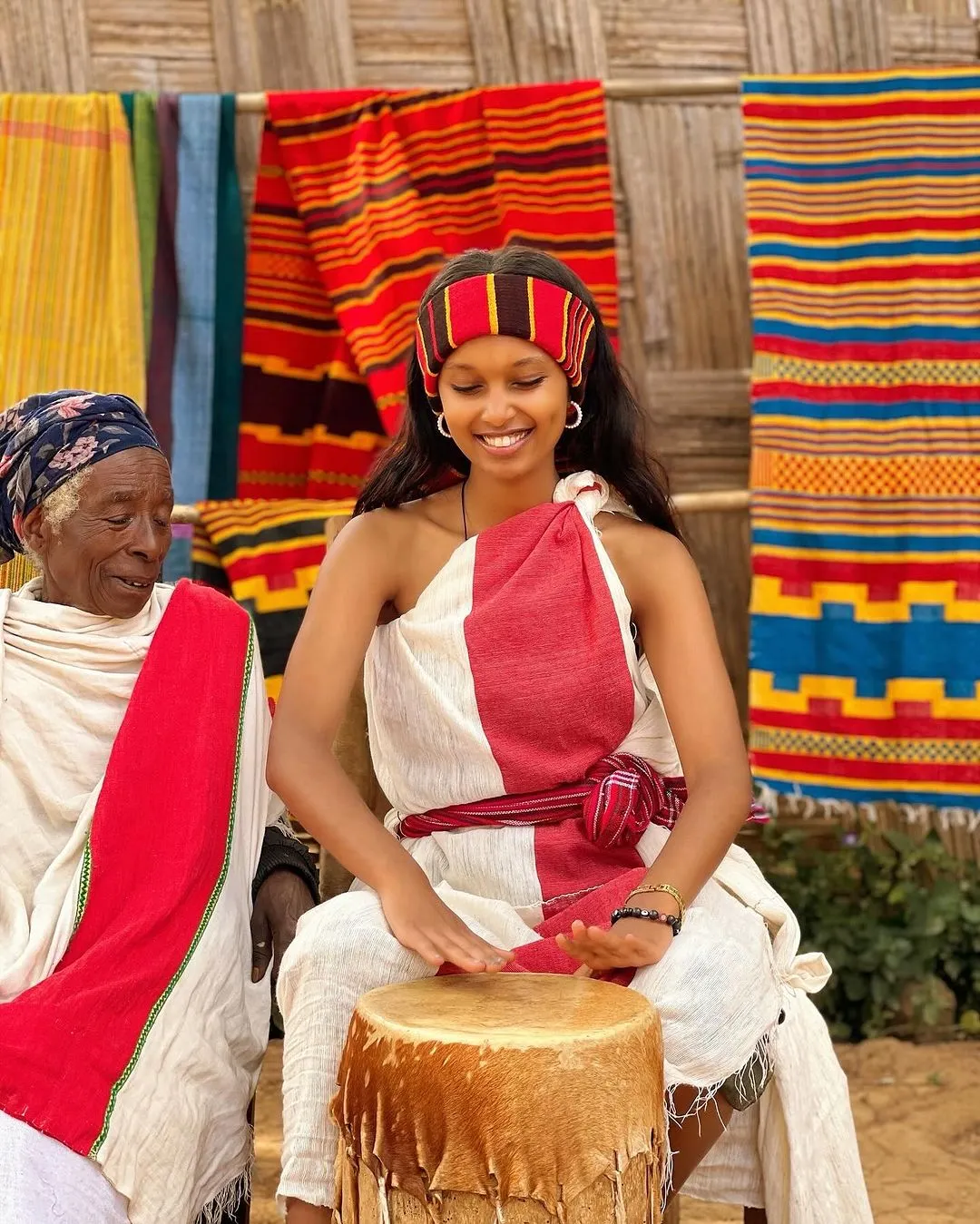 Gorgeous Wolayita Cultural Dress Stunning Colorful Traditional Style Wolayta Dress