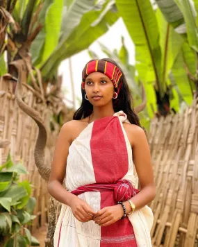 Gorgeous Wolayita Cultural Dress Stunning Colorful Traditional Style Wolayta Dress