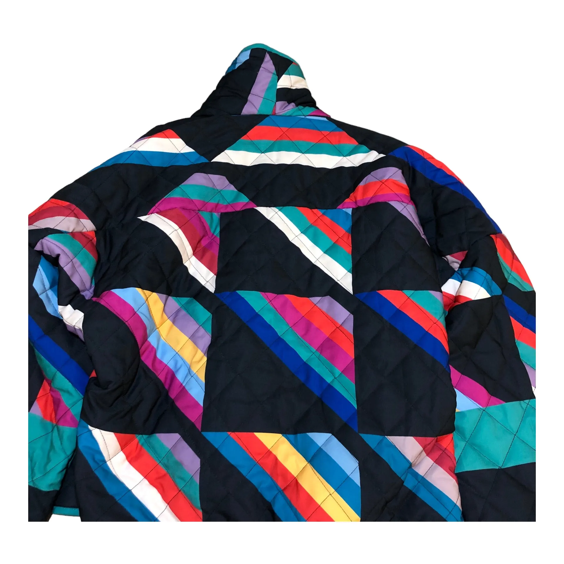 Hapi Style Colorful Quilted Jacket