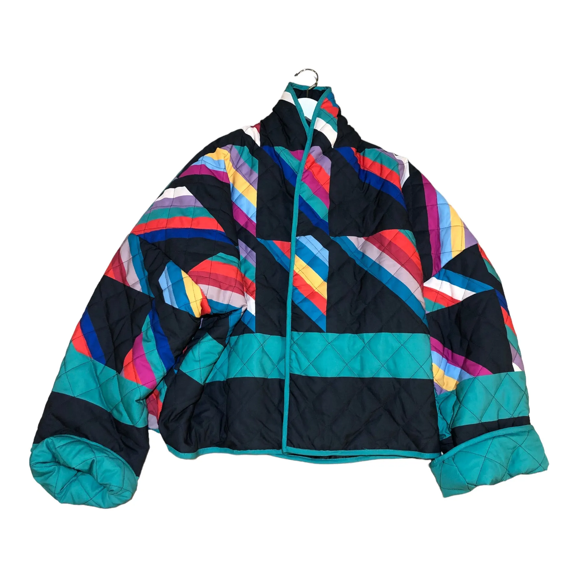 Hapi Style Colorful Quilted Jacket