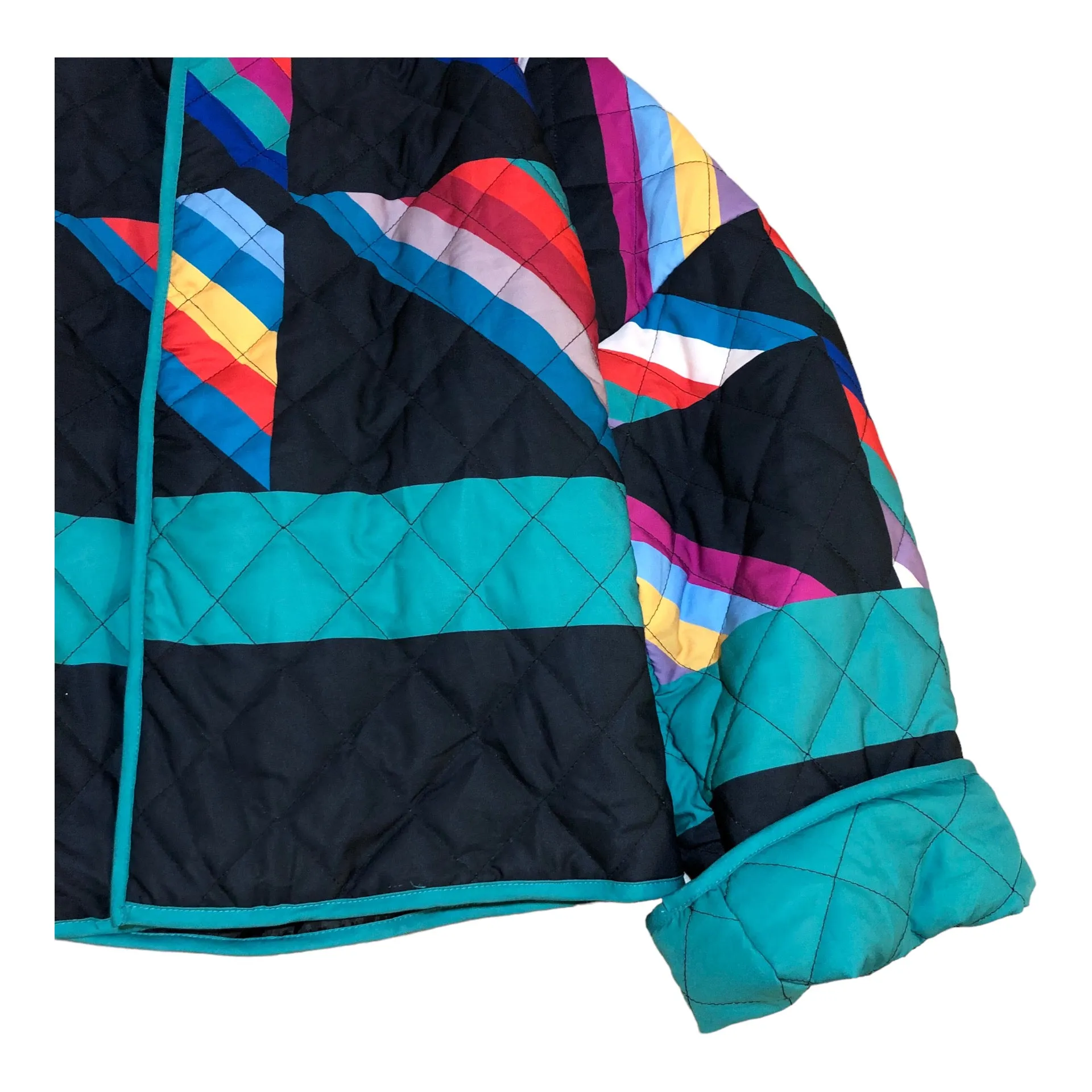 Hapi Style Colorful Quilted Jacket