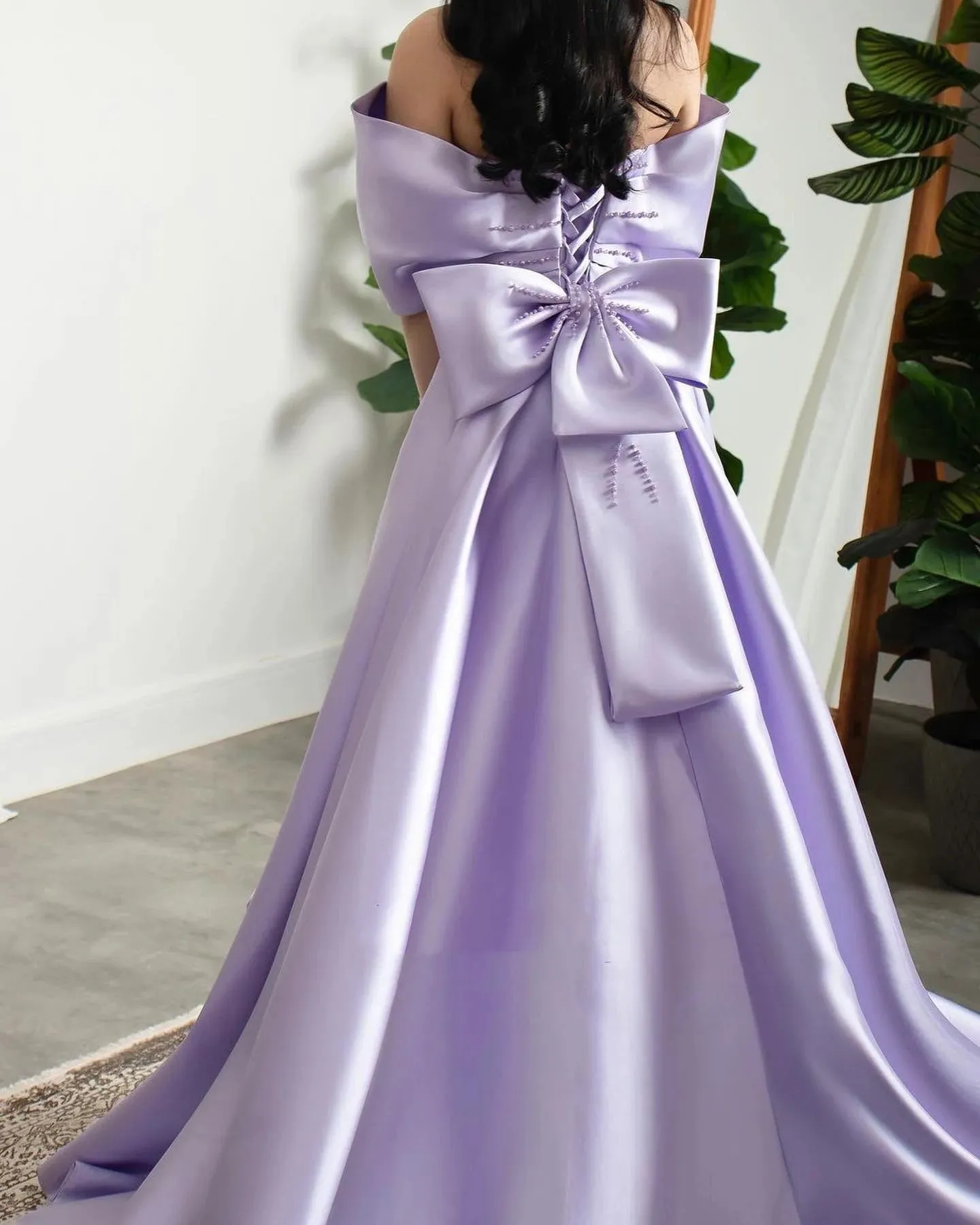 HELEN Luxury Beaded Off-Shoulder Evening Gown with Overskirt