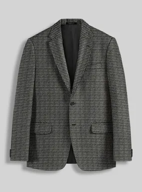 Highlander Heavy Charcoal Houndstooth Tweed Jacket