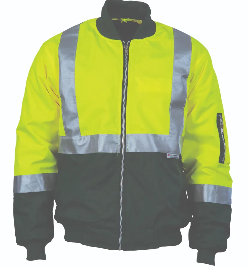 HiVis Two Tone Flying Jacket With Reflective Tape