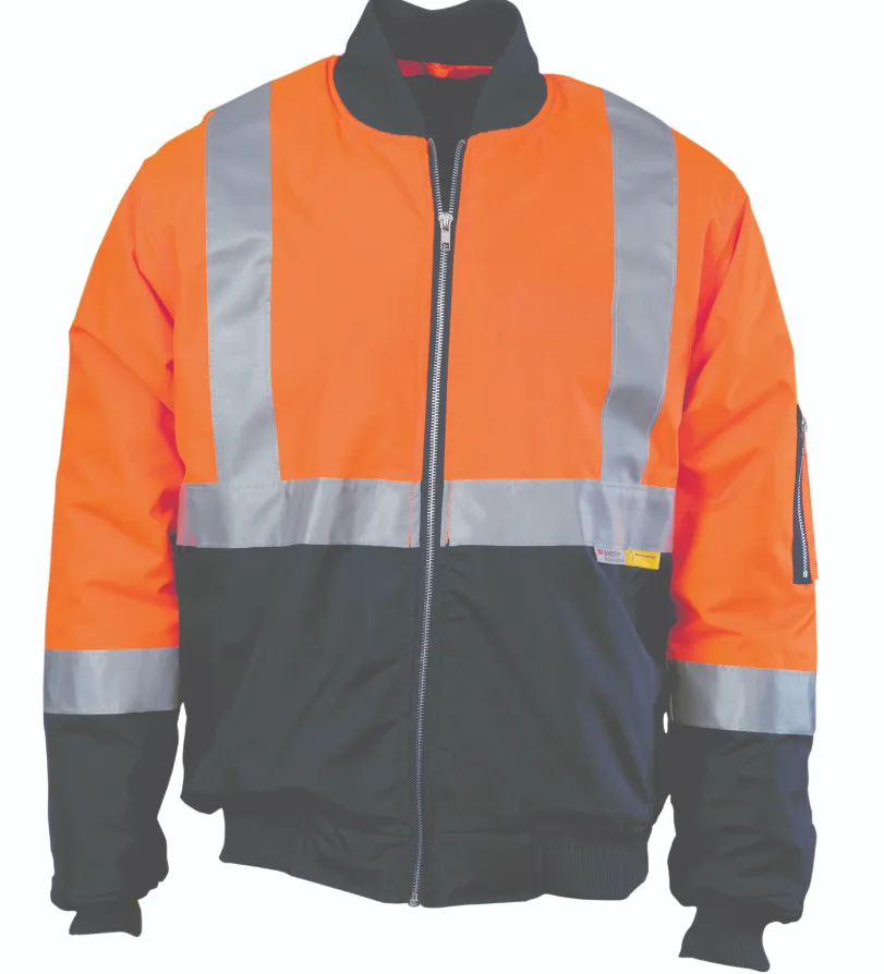 HiVis Two Tone Flying Jacket With Reflective Tape